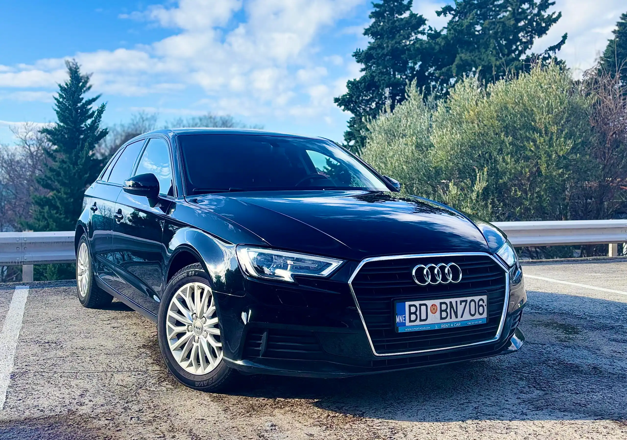 Audi A3 BDBN706 2018 for rent in Montenegro
